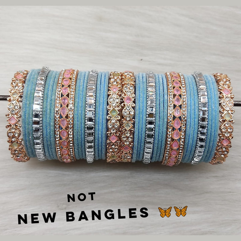 Indian Velvet Bangles Set Designer Bangles Set Choora Bangles Pearl &  Kundan Bridal Bangles Set Wedding Jewelry set of 2 - Etsy