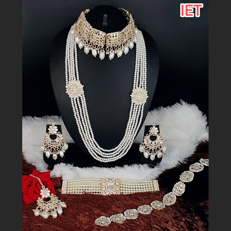 Lucentarts Jewellery Gold Plated Bridal Set