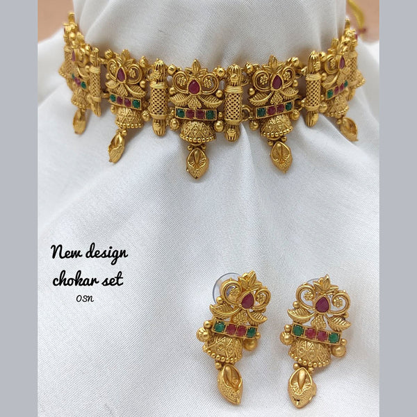 Lucentarts Jewellery Kundan Choker Necklace Set