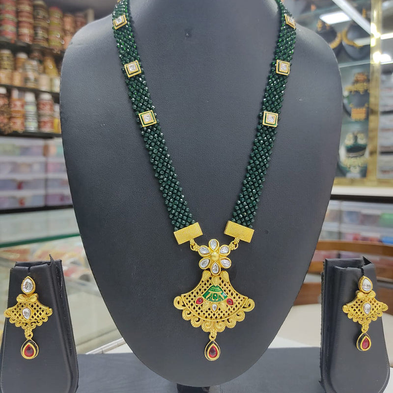 Meenakari gold deals pendant