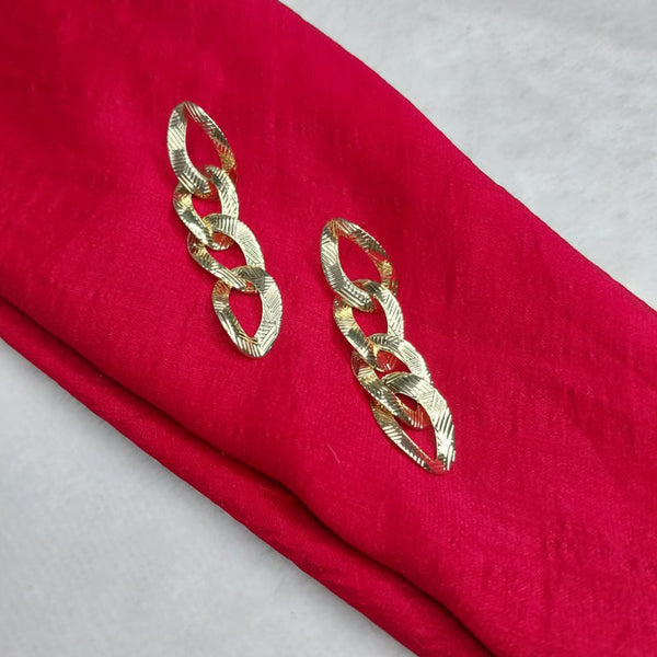 Lucentarts Jewellery Gold Plated Dangler Earrings