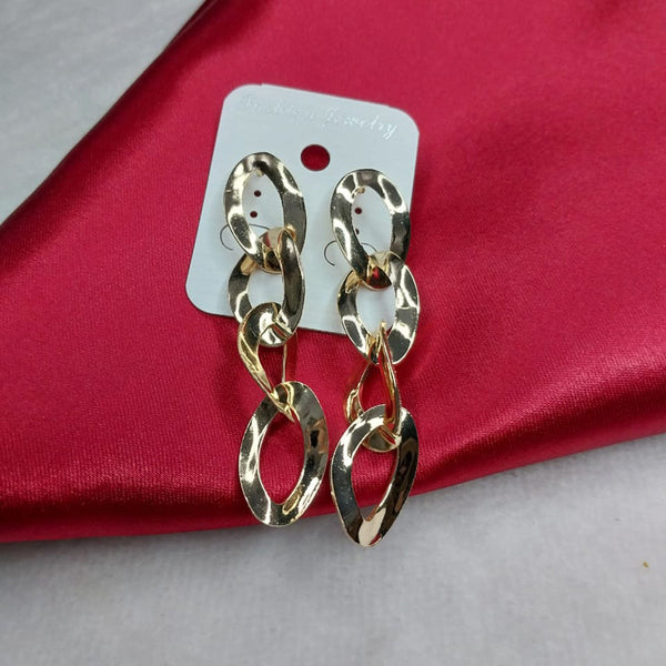 Lucentarts Jewellery Gold Plated Dangler Earrings