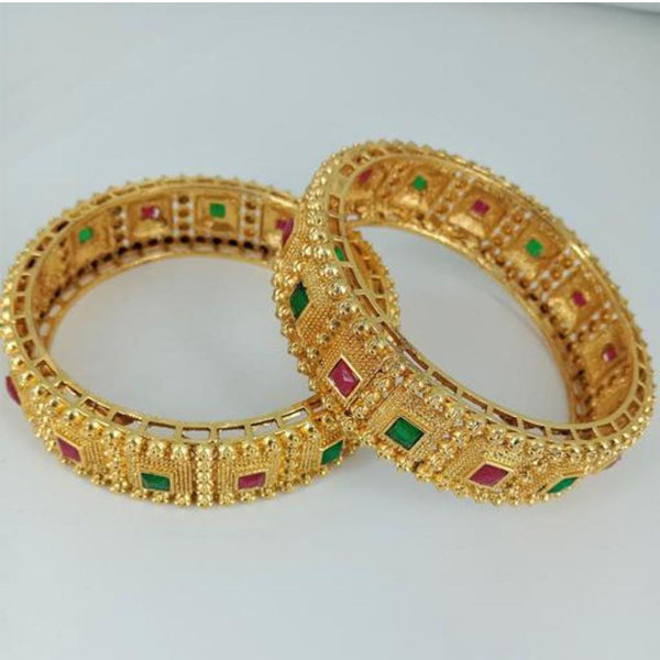 Lucentarts Jewellery Gold Plated Bangles