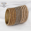 Sai Fashion Gold Plated Kundan Stone Bangles
