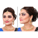 Sai Fashion Gold Plated Kundan Stone Necklace Set