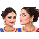 Sai Fashion Gold Plated Kundan Stone Necklace Set