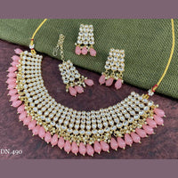 Sai Fashion Gold Plated Kundan Choker Necklace Set