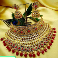 Sai Fashion Gold Plated Kundan Choker Necklace Set