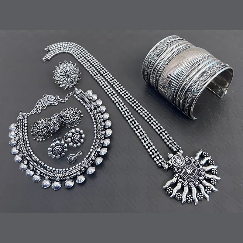 Vaamika Silver Plated Jewellery Combo