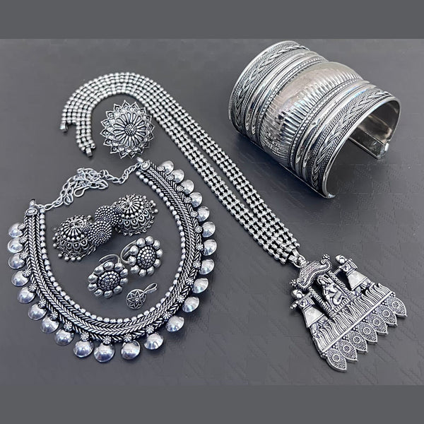 Vaamika Silver Plated Jewellery Combo