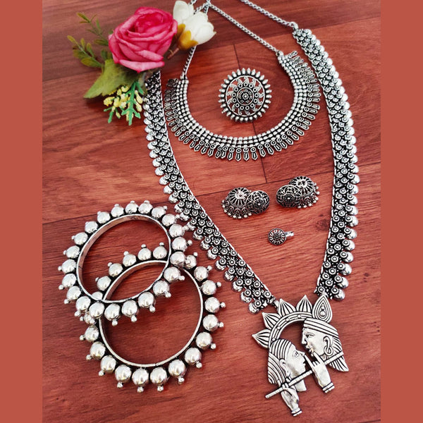 Vaamika Silver Plated Jewellery Combo