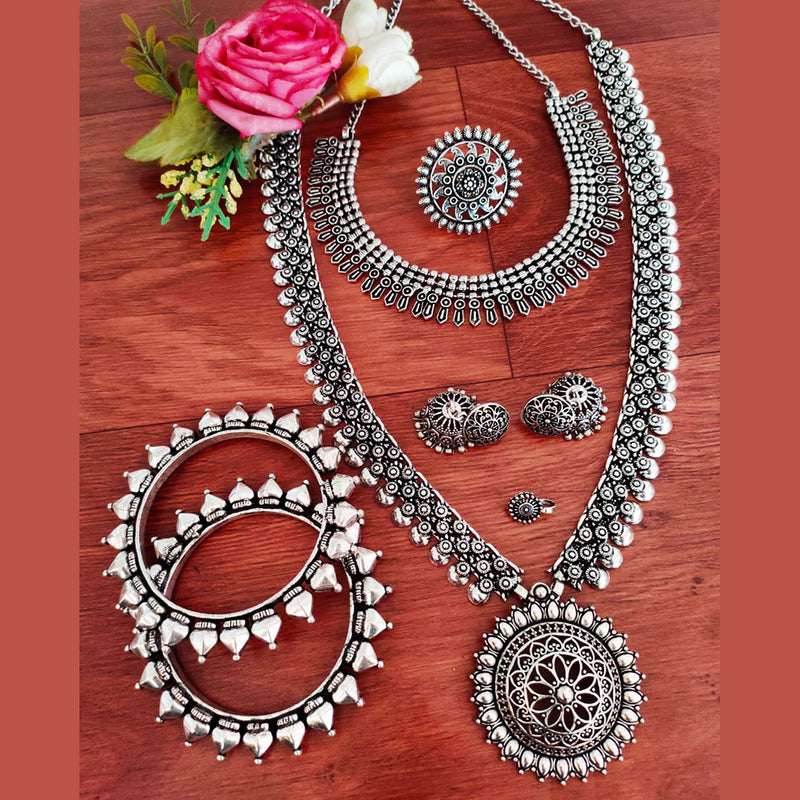 Vaamika Silver Plated Jewellery Combo