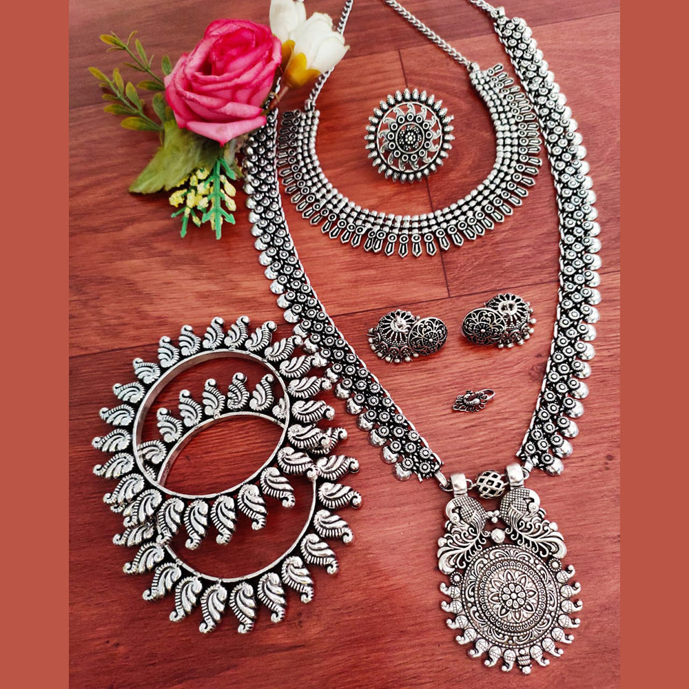 Vaamika Silver Plated Jewellery Combo