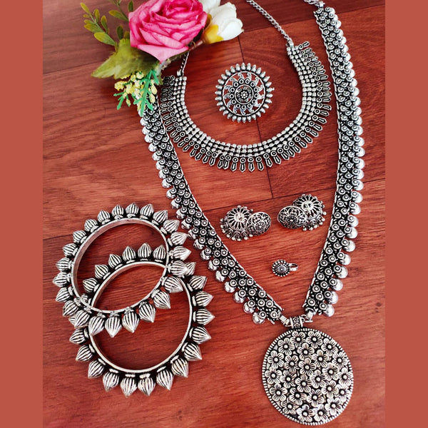 Vaamika Silver Plated Jewellery Combo