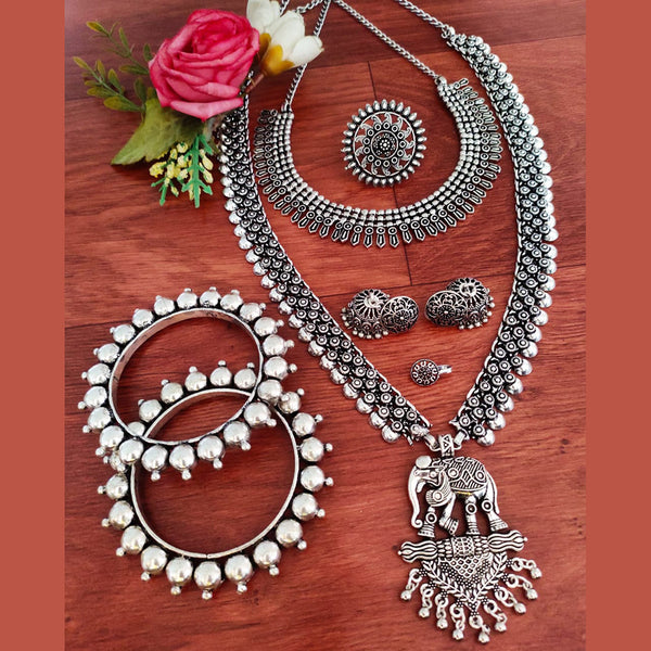 Vaamika Silver Plated Jewellery Combo