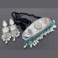 Vaamika Oxidized Plated Choker Necklace Set