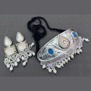 Vaamika Oxidized Plated Choker Necklace Set