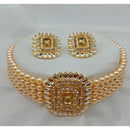 Vaamika Gold Plated Crystal Stone Necklace Set