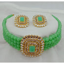 Vaamika Gold Plated Crystal Stone Necklace Set