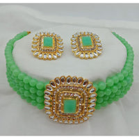 Vaamika Gold Plated Crystal Stone Necklace Set