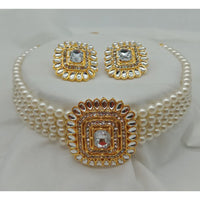 Vaamika Gold Plated Crystal Stone Necklace Set