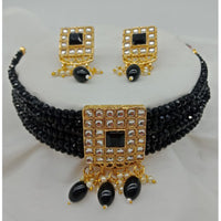 Vaamika Gold Plated Crystal Stone Necklace Set