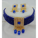 Vaamika Gold Plated Crystal Stone Necklace Set