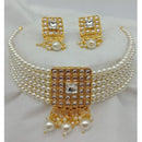 Vaamika Gold Plated Crystal Stone Necklace Set