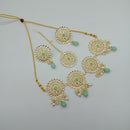 Vaamika Gold Plated Kundan Stone Necklace Set