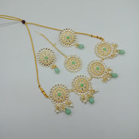 Vaamika Gold Plated Kundan Stone Necklace Set