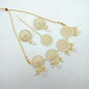 Vaamika Gold Plated Kundan Stone Necklace Set