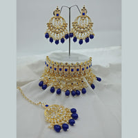 Vaamika Gold Plated Kundan Stone Necklace Set