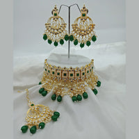 Vaamika Gold Plated Kundan Stone Necklace Set