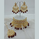 Vaamika Gold Plated Kundan Stone Necklace Set