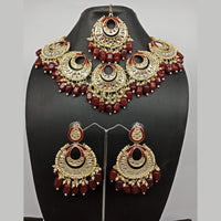 Vaamika Gold Plated Kundan Stone Necklace Set