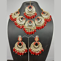 Vaamika Gold Plated Kundan Stone Necklace Set