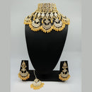 Vaamika Gold Plated Kundan Stone Necklace Set