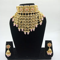 Vaamika Gold Plated Kundan Stone Necklace Set