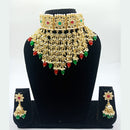 Vaamika Gold Plated Kundan Stone Necklace Set