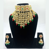 Vaamika Gold Plated Kundan Stone Necklace Set