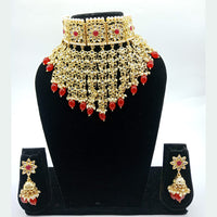 Vaamika Gold Plated Kundan Stone Necklace Set