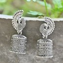 Vaamika Oxidized Plated Jhumki Earrings