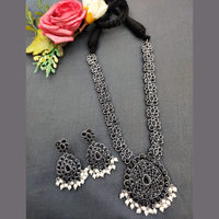 Oxidised Plated Kundan Stone Necklace Set