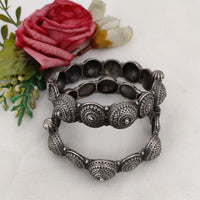 Oxidized Plated Screw Bangles