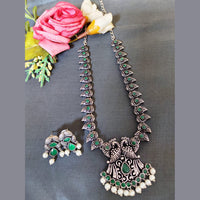 Pota Stone Oxidized Plated Necklace Set