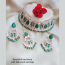 Vaamika Gold Plated Kundan Stone & Beads Choker Necklace Set