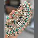 Vaamika Gold Plated Kundan Stone & Beads Choker Necklace Set