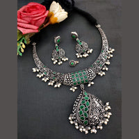Vaamika Oxidised Plated Choker Necklace Set