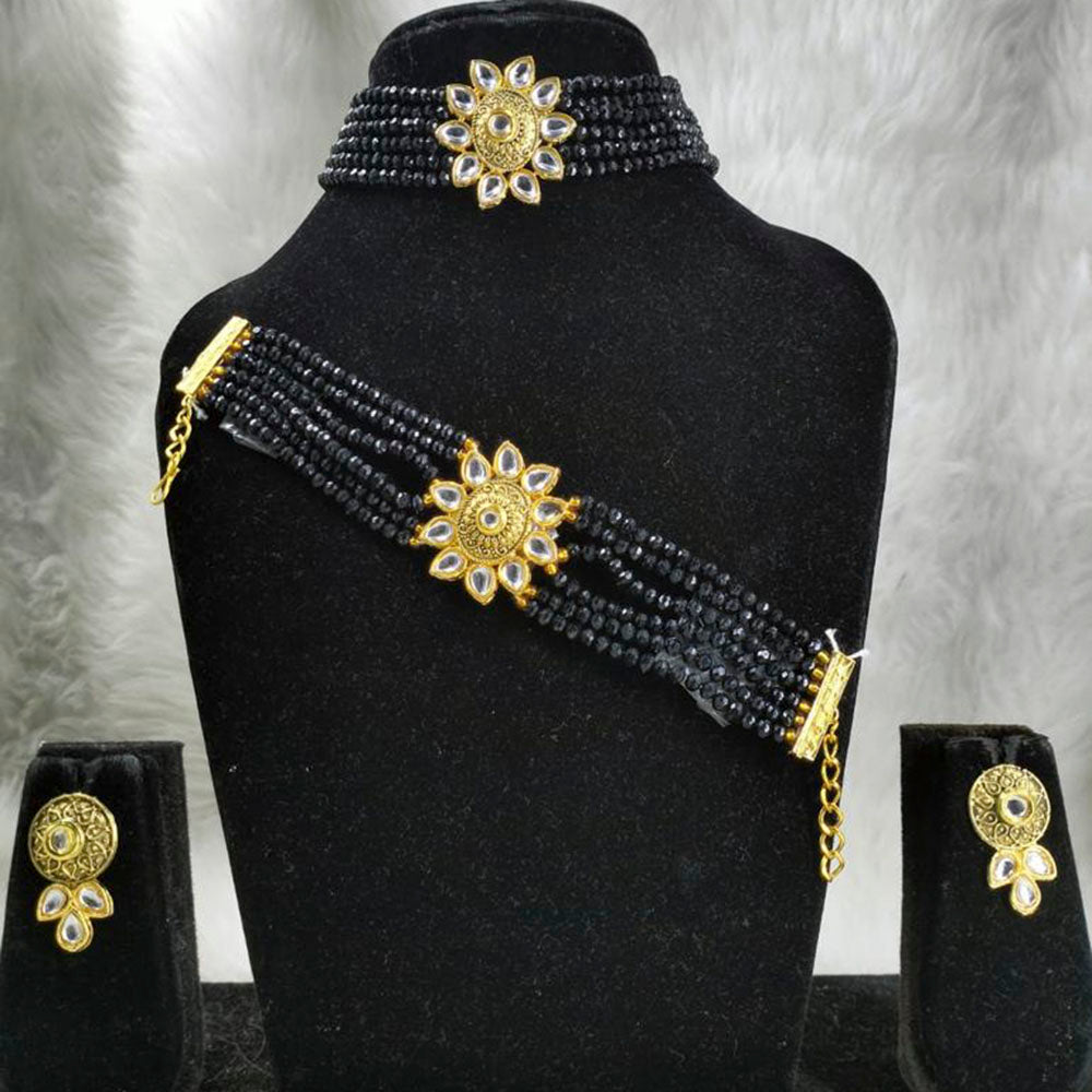 Vaamika Gold Plated Kundan Stone Jewellery Combo