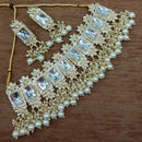 Vaamika Gold Plated Kundan Stone & Beads Choker Necklace Set